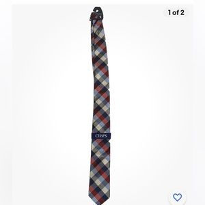 Chaps Mens Multicolor Classic Fit 100% Silk Necktie